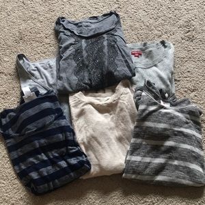 6 long sleeve maternity shirts